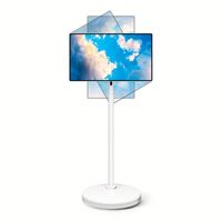 ZhengFeng TV LED Android 24 inci Layar Sentuh - Kamera 13MP 128GB CPU 8-Core IP65 120Hz 12V Putih Bertenaga Baterai Full HD untuk Portabel Pintar