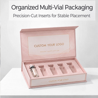 Scatole Personalizzate per Fiale di Peptidi 3ml 5ml 10ml, Scatola Rigida in Cartone con Inserto in Schiuma EVA