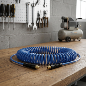 Fervi SPIRALE Polyurethane Rope with Rotating Male <b>Connector</b> 10x6.5mm Diameter 7.5m Length - Product Image 2