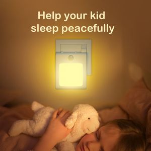 Classic Square Motion <b>Sensor</b> Night <b>Light</b> Plug-in LED <b>Light</b> with Motion <b>Sensor</b> Warm White Energy Saving <b>Indoor</b> Safety Lamp - Product Image 4
