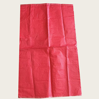 Sac en polypropylène rouge PP de 25 kg, 50 kg, 100 kg, sac tissé en PP pour l'emballage du riz, du sucre, de la farine, des céréales, du maïs, des engrais