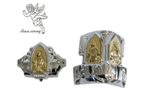 TX-Modelo 15-E #   Esquina de plástico para ataúd, herrajes para ataúd, accesorios funerarios estilo americano, esquina para ataúd