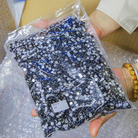 Yantuo Promotion Strass en Verre SS3-SS30 Noir Jet Qualité 5A Dos Plat Non Thermocollants Écologiques en Vrac pour DIY
