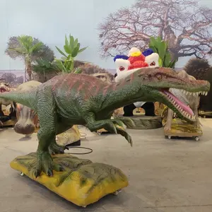 Life size rubber animatronic dinosaurs model halloween decoration equiment