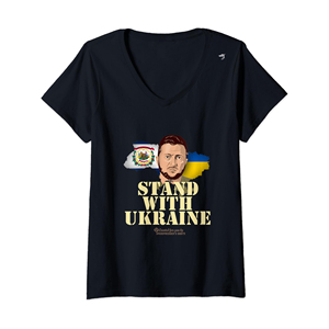 Bán Buôn Tùy Chỉnh Ukrainian Niềm Tự Mãnh T-Shirts Màu Mực T-Shirts Trực Tiếp Thư Người Đàn Ông Của V Cổ T-Shirt Nhà Cung Cấp - Product Image 1