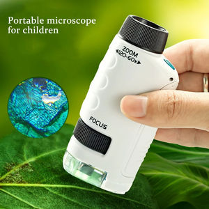 Microscopio de Bolsillo Portátil de Alta Definición de 60-120x, de Plástico ABS, con Luz LED, para Niños Mayores de 5 Años, Experimentos Científicos al Aire Libre - Product Image 2