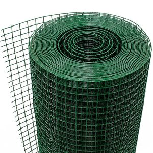 Green <b>Plastic</b> Coated Electro Welded <b>Mesh</b> 12.7x12.7 Mm Square Garden Netting Protective Metal <b>Mesh</b> 10 Meter Roll - Product Image 4