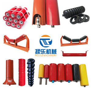 Rouleau de convoyeur à surface lisse recouvert de caoutchouc pour <span class=keywords><strong>la</strong></span> manutention du ciment en sac et des marchandises emballées - Product Image 2