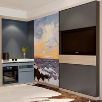 JDC-07 ensemble de chambre d'hôtel contemporaine conçue sur mesure lits d'hôtel de style chinois avec ameublement en panneaux de bois pour la maison ou l'hôtel