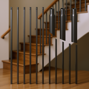 Balaustre per Scale Interne in Acciaio al Carbonio, 44 Pollici, Confezione da 11, Modello D0100XU68HY, Design Moderno - Product Image 2