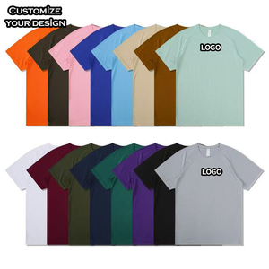 T-shirt oversize 100% coton personnalisé du fabricant pour hommes Streetwear à motif solide et lourd pour garçons T-shirt de haute qualité pour hommes - Product Image 1