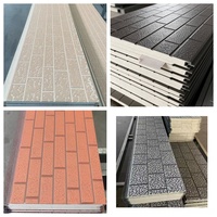 Panneau mural extérieur décoratif en acier/aluminium isolant avec fonction imperméable et écologique pour la construction de villas et de chambres froides