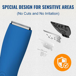 Rasoir Électrique en Céramique Personnalisé, Étanche, Rechargeable par USB, Lavable, pour Hommes, <span class=keywords><strong>Tondeuse</strong></span> Corporelle Sans Fil 60 Minutes - Product Image 4