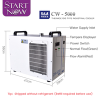 Refroidisseur d'eau industriel série S & A CW5000 CW5000TG 50/60Hz CW5000DG 110V 1/2 HP CW5000TI 80W refroidisseur de refroidissement de Tube Laser CO2