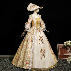 5 couleurs dames royales robes victoriennes médiévales Champagne mascarade Costumes reine robes de <span class=keywords><strong>bal</strong></span> - Product Image 3