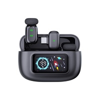 Microphone cravate sans fil T80 avec étui de charge pour une réponse en fréquence de 100 Hz à 20 kHz pour la diffusion vidéo en direct