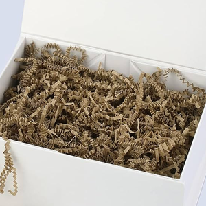 Filling Bulk Recycled Packaging Box Shredded Paper Filler Kraft Brown Crinkle Cut Paper Shred Filler For Packing