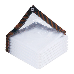 Bâches résistantes imperméables en vinyle transparent avec œillets, bâche en <span class=keywords><strong>plastique</strong></span> <span class=keywords><strong>pour</strong></span> <span class=keywords><strong>serre</strong></span>, bâche en poly transparente <span class=keywords><strong>pour</strong></span> <span class=keywords><strong>jardin</strong></span> - Product Image 2