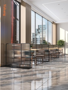 <span class=keywords><strong>Cloison</strong></span> <span class=keywords><strong>amovible</strong></span> pour restaurant, écran en verre pour la décoration des allées, installation sans travaux - Product Image 3