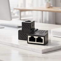 Adaptateur d'extension réseau RJ45 femelle-femelle durable, connecteur en ligne Ethernet Cat6 Cat5e pour PC, routeur, commutateur, CCTV
