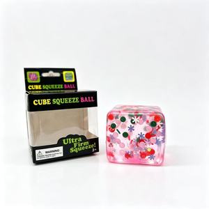Christmas-themed Squishy Stress-Relief Toy Cube Ice-Block Malt-Sugar-Shaped Water Cube Design Thermoplastic Rubber Material - Product Image 6