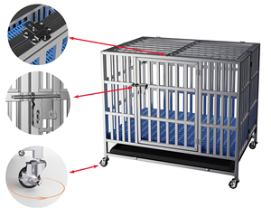 Wholesale Large Space Removable Multifunction Pet <b>Crates</b> Solid Pattern Hamster Pet Cages & Reptile House for Dog & Clinic Use - Product Image 3