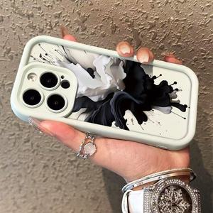 Funda para Teléfono Móvil con Diseño de Tinta Blanca y Negra para iPhone 16 15 17 <span class=keywords><strong>AirPro</strong></span> Max, Carcasa Trasera de Color Caramelo, Venta al Por Mayor - Product Image 2
