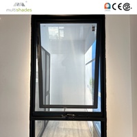 Auvent à persiennes moderne multi-ombres avec moustiquaire intégrée pour cuisine extérieure et ventilation de villa