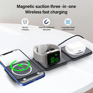Cargador Inalámbrico Plegable Original de Fábrica para <span class=keywords><strong>iPhone</strong></span> 13 14 15 16 Pro Max, <span class=keywords><strong>Airpods</strong></span> y Apple Watch con Carga Rápida - Product Image 3
