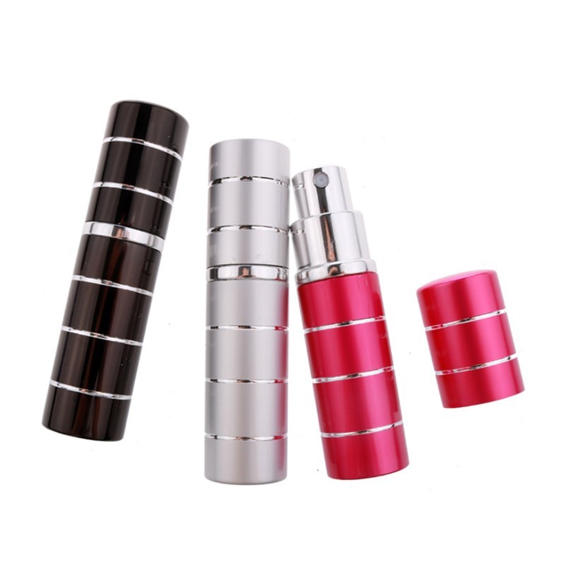 mini en aluminium parfum atomiseurflacon pulvérisateur de parfum en aluminium vaporisateur bouteille en aluminium de jet
