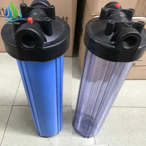 20 Inch transparent plastic Filter Housing with 1'' port for water filter cartridge