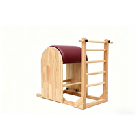 Reformer de Pilates Profesional de Madera, Diseño de Grado Comercial con Alta Capacidad de Carga, Apto para Múltiples Personas y Uso de Alta Frecuencia