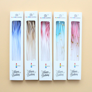 Bougies <span class=keywords><strong>d</strong></span>'<span class=keywords><strong>anniversaire</strong></span> en spirale couleur arc-en-ciel bon marché pour <span class=keywords><strong>d</strong></span>écoration de fête <span class=keywords><strong>d</strong></span>'enfants bougies <span class=keywords><strong>d</strong></span>'<span class=keywords><strong>anniversaire</strong></span> gâteau - Product Image 1