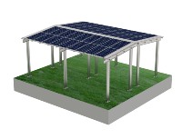 Support de carport pour système solaire photovoltaïque, système de stationnement solaire pour voitures, auvent photovoltaïque