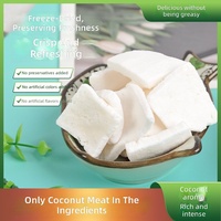 Chispas de Coco Liofilizadas, Trozos Grandes y Gruesos, Pulpa de Coco Tailandesa, Fruta de Coco Tailandesa, Materia Prima para Snacks Fritos, Fábrica de Yunnan