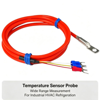Sonde de température PT100 NTC Thermocouple Haute Précision Câble Orange pour Mesure de Température Industrielle CVC Pt1000