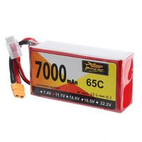 Batterie polymère au lithium rechargeable 11,1 V 65C 7000 mAh pour drone télécommandé 2S 3S 4S 5S 6S 65C Batterie Lipo à haut débit