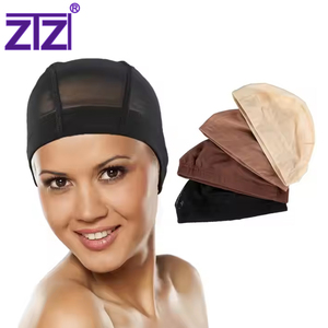 ZTZI Vente en Gros Bande Élastique Durag <span class=keywords><strong>Homme</strong></span> Bonnet Maille Dôme pour Femme Bonnet de Perruque en Maille pour la Fabrication de Perruques - Product Image 1