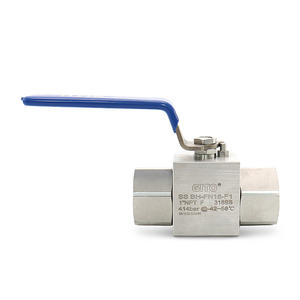 Vanne à boisseau sphérique manuelle haute pression GITO BH à tige carrée 316L & 304, filetage interne 1 pouce pour le contrôle de l'eau, personnalisable OEM - Product Image 1