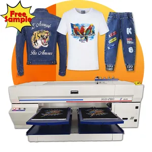 Double Station DTG Printer i3200 Head Digital Textile Printer T-shirt Printing Machine A2 A3 DTG Printer