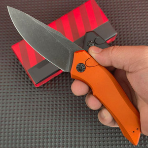 Couteau pliant KS7100RBK, lame polie CPM154, manche en aluminium, couteau de poche, outils EDC pour l'extérieur, chasse, survie tactique - Product Image 4