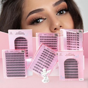 Nouveauté 2025, très demandé : Cils en grappes à presser DIY, pré-collés, effet wispy, de haute qualité, pour grossistes - Product Image 1