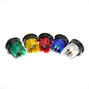 50Pcs Rất Nhiều 5V 12V RGB Chiếu Sáng <span class=keywords><strong>Arcade</strong></span> Trò Chơi Chuyển Đổi LED Nút 7 Màu Sắc 24/ 28Mm BL Nhựa Push <span class=keywords><strong>Button</strong></span> - Product Image 5