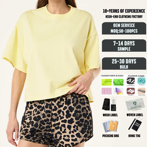 Disponible en 2025, ensemble femme décontracté, t-shirt à épaules tombantes et short sublimé 100% polyester - Product Image 1