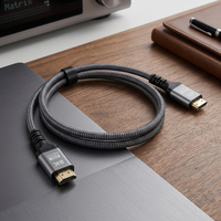   Câble 2.1 8K 60Hz Ultra Haute Vitesse 48 Gbps, 2 m, plaqué or, pour TV, moniteur, jeux, PS5, Xbox, écran