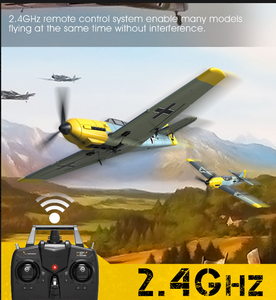 Volantex 761-11 RC Warbird Mini Avion Télécommandé RTF Jouets Télécommandés 400mm 2.4G 4 Canaux BF109 BF-109 Avion RC Planeur pour Cadeau Enfant - Product Image 5