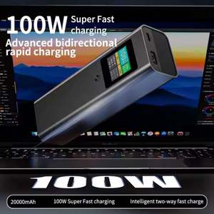 Batterie externe pour ordinateur portable en alliage d'aluminium 20000 mAh PD100W à charge rapide - Product Image 5