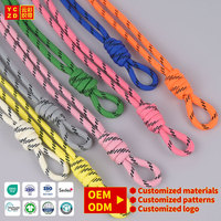 Cordon de serrage personnalisé en gros OEM ODM pour sweat à capuche, cordon tressé en polyester orange pour vêtements