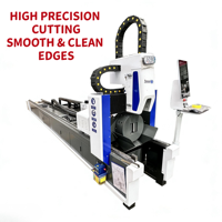 Machine de découpe laser fibre CNC pour tubes et tôles avec contrôle Cypcut, prise en charge BMP, facile à utiliser - Prix usine