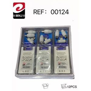 Set di connettori TV a tre vie per assemblaggio cavi - Product Image 3